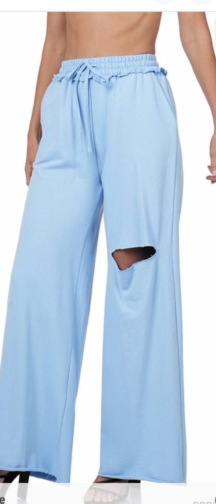 Spring Blue Jogger Pants - Misfits Clothing Boutique